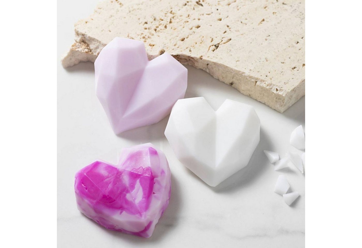 creativ company Kreativset Soap Making - Herzen, (pink), inkl. Zubehör