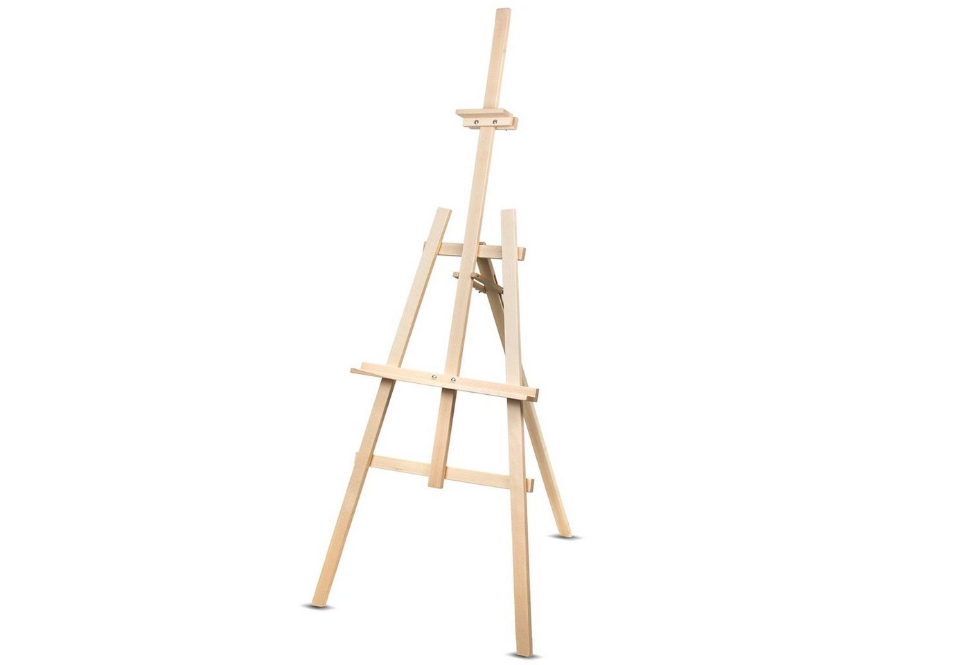 WOODOK Staffelei Malstaffelei 150cm, Stufenlose Neigungs- u. Höhenverstellung Bild 2