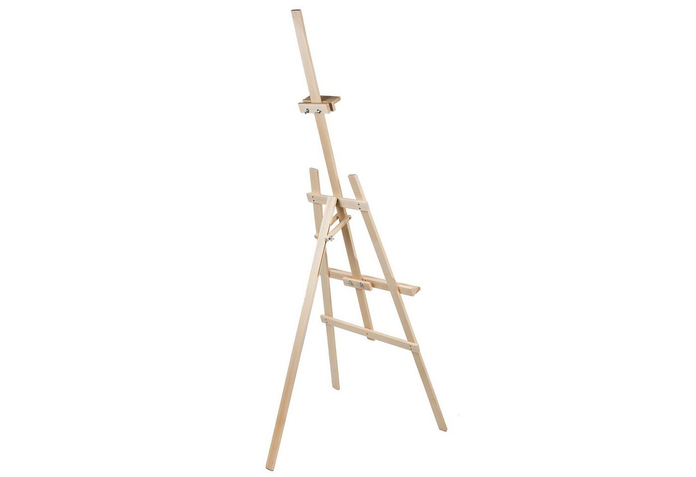 WOODOK Staffelei Malstaffelei 150cm, Stufenlose Neigungs- u. Höhenverstellung Bild 3