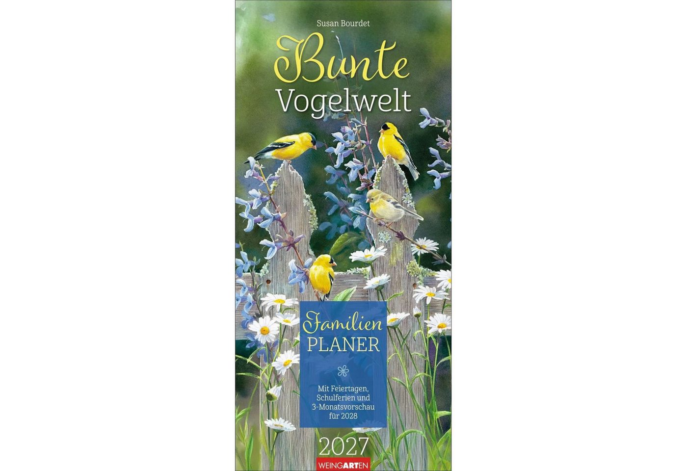 Wandkalender Bunte Vogelwelt Familienplaner 2027