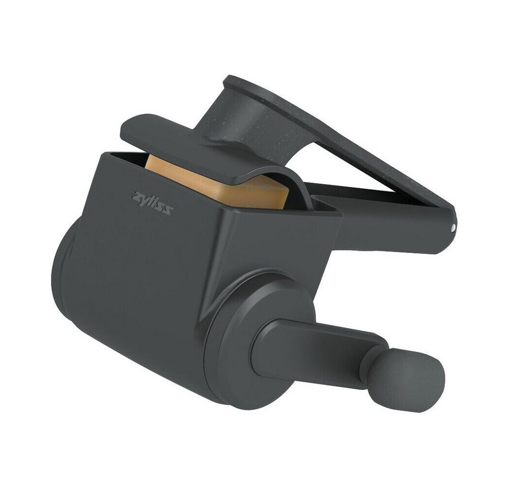 zyliss Käsereibe Professional Käsereibe 17,9x12,7x8 cm schwarz, Edelstahl, (1-St), Käsereibe Professional grau Bild 3