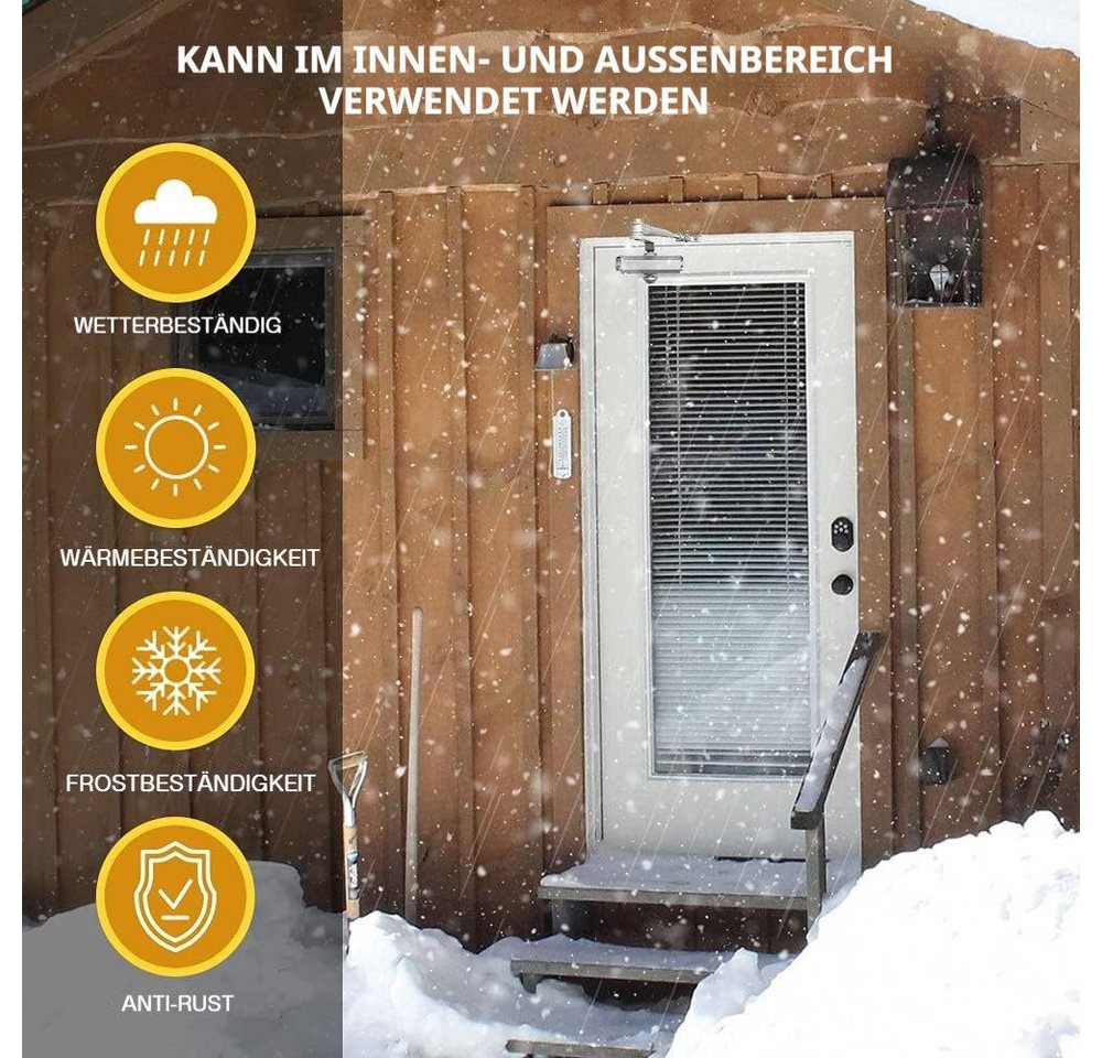 BlingBin Türschließer Automatischer Türschließer mit Feststellfunktion Gewicht 25-45kg, 1pcs, (1er Set, 1-tlg., für Türen 25-45 kg), für Feuerschutztüren Gewerbliche und Private Zuhause