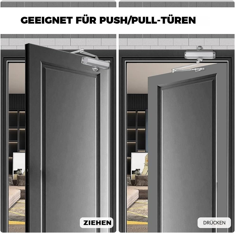 BlingBin Türschließer Automatischer Türschließer mit Feststellfunktion Gewicht 25-45kg, 1pcs, (1er Set, 1-tlg., für Türen 25-45 kg), für Feuerschutztüren Gewerbliche und Private Zuhause Bild 5
