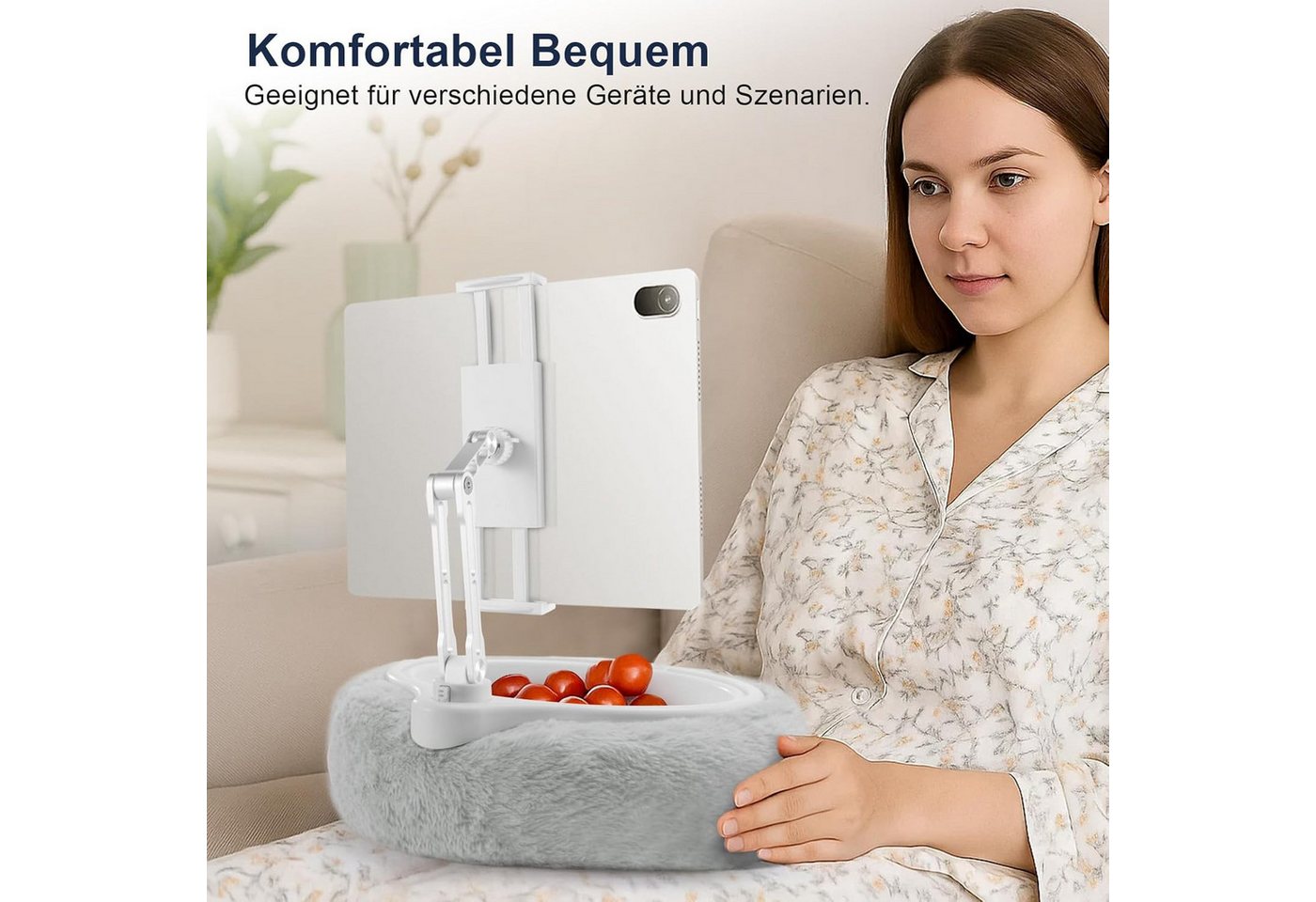 Youyijia Stützelement Tablet-Ständer mit Kissen, Kindle-Halter, kompatibel