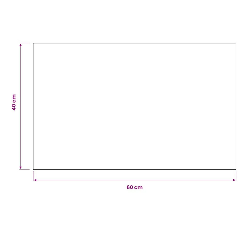 furnicato Fußmatte Schmutzfangmatte 40 x 60 cm Schwarz aus getuftetem Polypropylen, Rechteckig, Rutschfeste Fußmatte, schimmelfest und feuchtigkeitsbeständig
