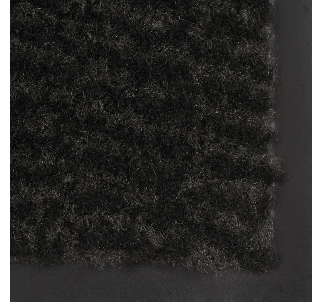 furnicato Fußmatte Schmutzfangmatte 40 x 60 cm Schwarz aus getuftetem Polypropylen, Rechteckig, Rutschfeste Fußmatte, schimmelfest und feuchtigkeitsbeständig Bild 5