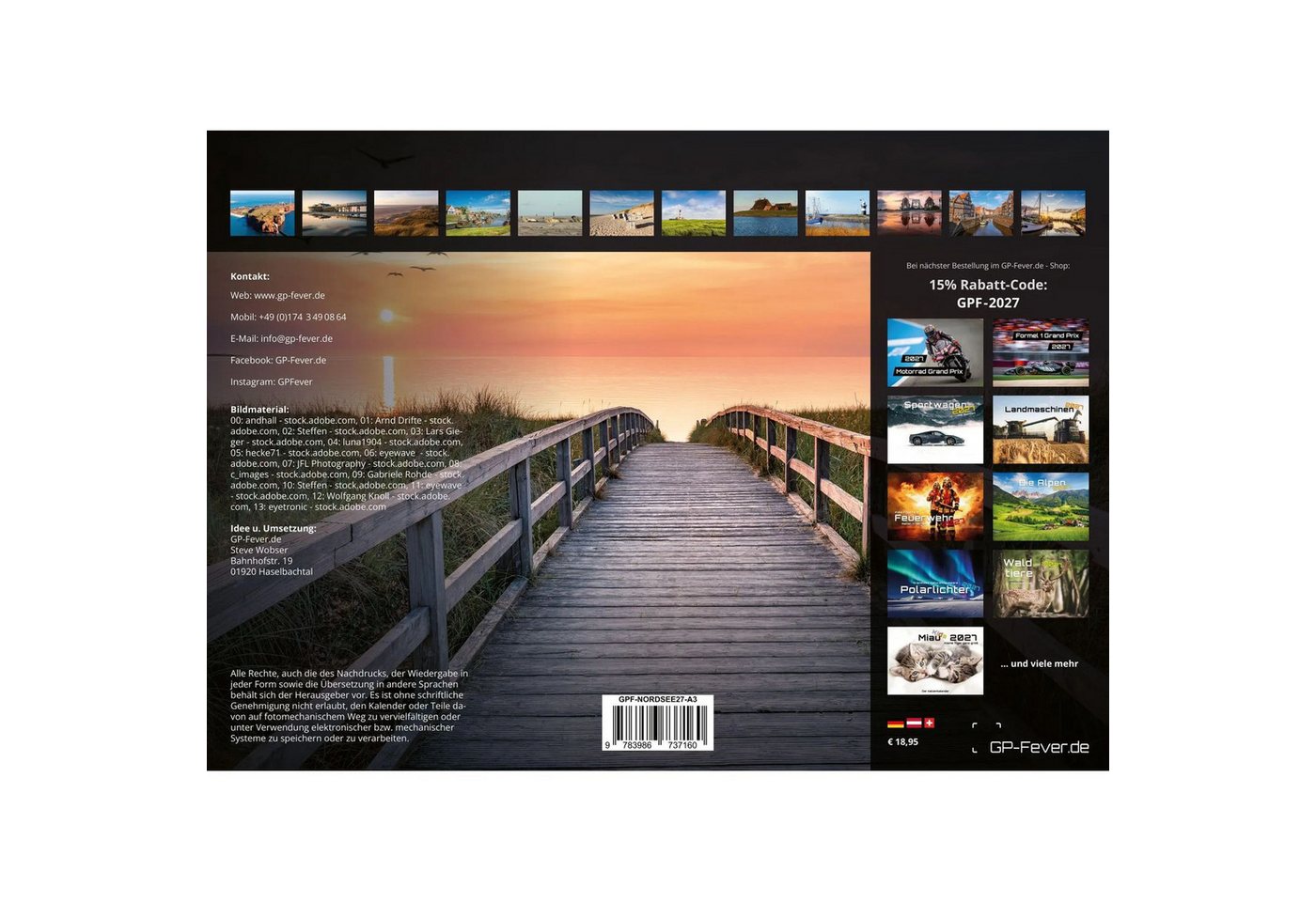 Wandkalender Nordsee - Küstenzauber - 2027 - Kalender DIN A3 Bild 5