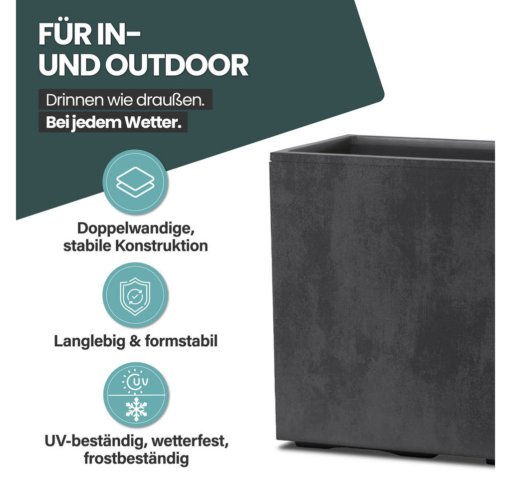 KreLeo Pflanzkübel 'Millennium Fence', XXL Sichtschutz in verschiedenen Farben (2 St) Bild 2