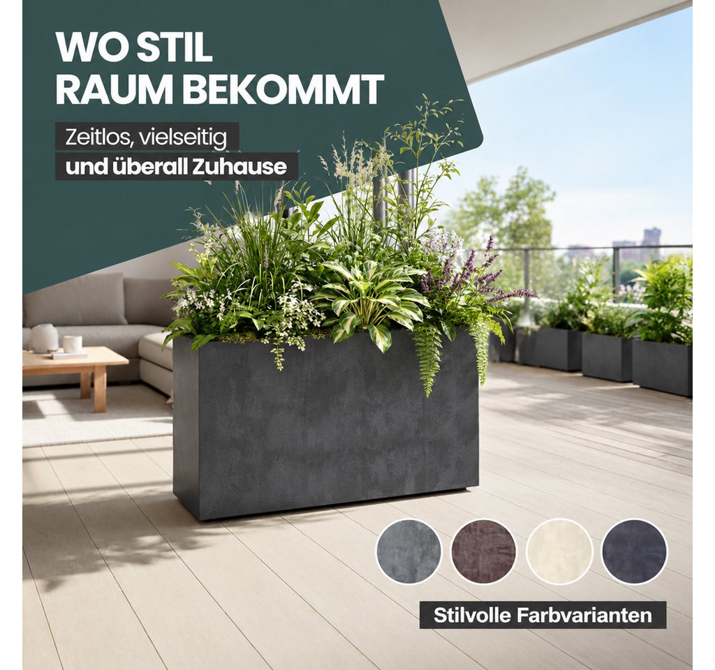 KreLeo Pflanzkübel 'Millennium Fence', XXL Sichtschutz in verschiedenen Farben (2 St) Bild 5