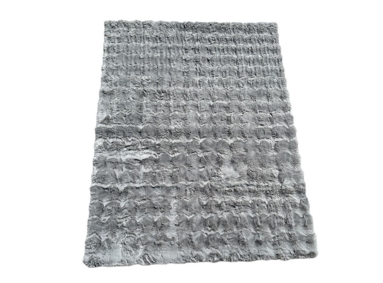 Toker Collection® Fellteppich Kunstfellteppich, besonders weich und kuschelig Hoch-Tief-Effekt, 120 x 170 cm, Kunstfellteppich mit Bubble Optik