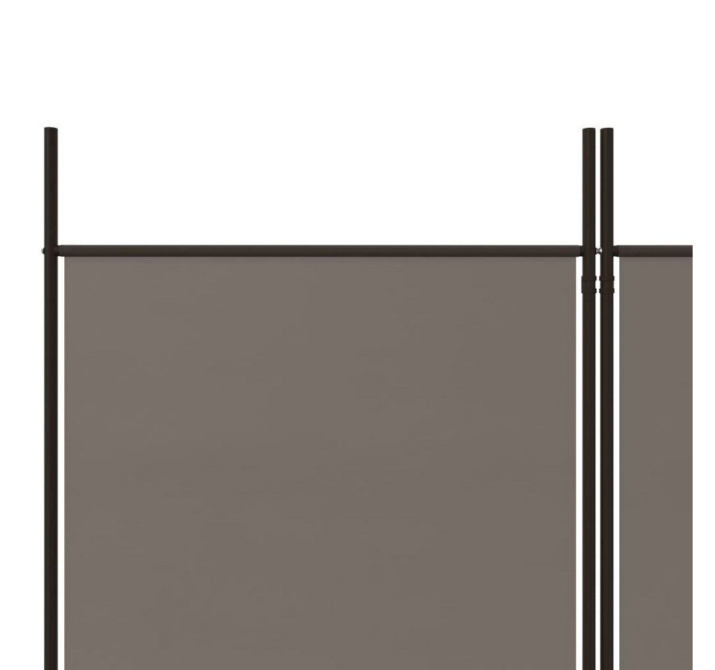 furnicato Raumteiler Paravent 250 x 200 cm Anthrazit, 1-tlg., Zusammenklappbarer Sichtschutz als Raumtrenner für dein Wohnzimmer