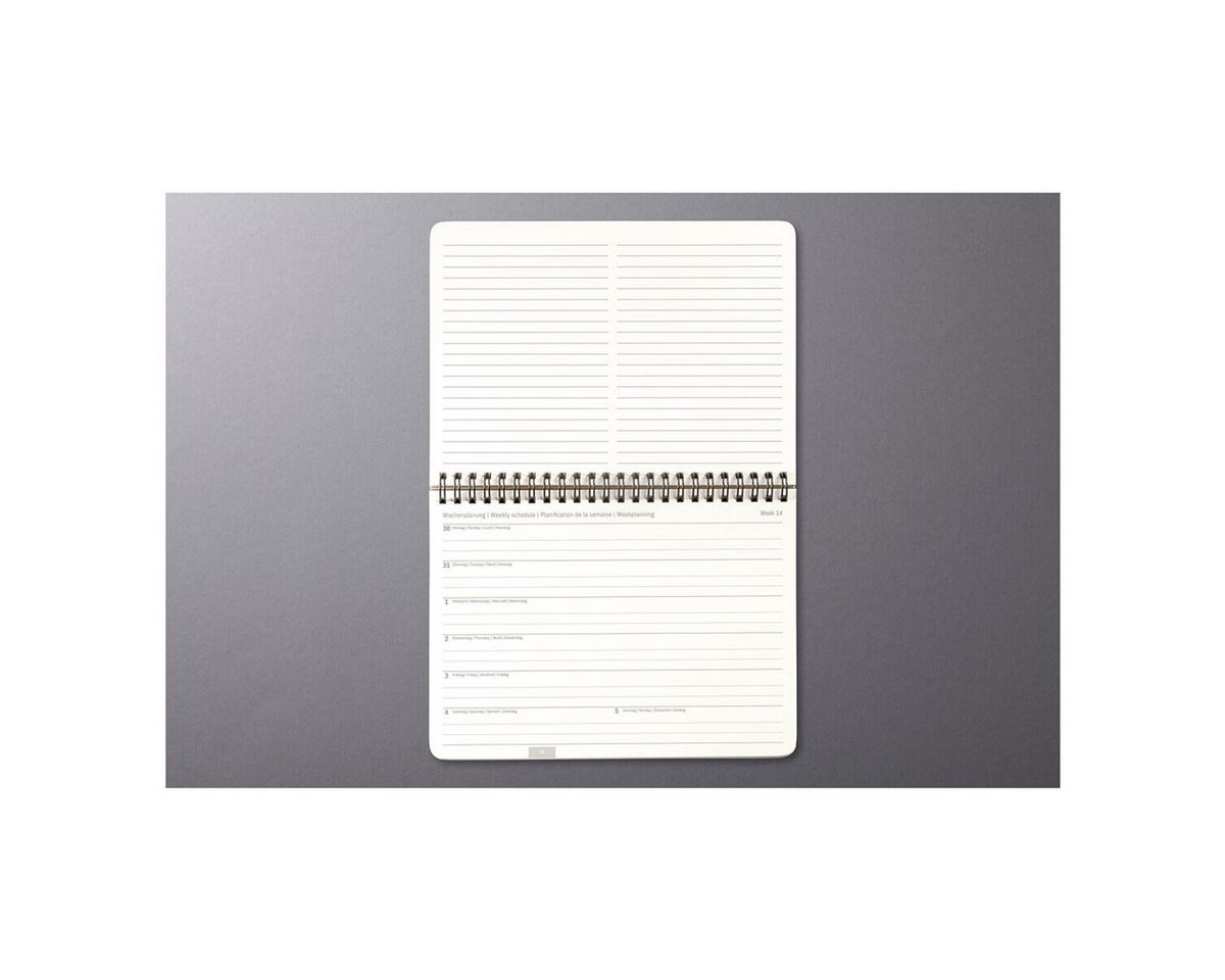 Sigel Tischkalender Conceptum 2027 A5 quer, 2 Seiten = unten Monat / oben Notizseite Bild 3