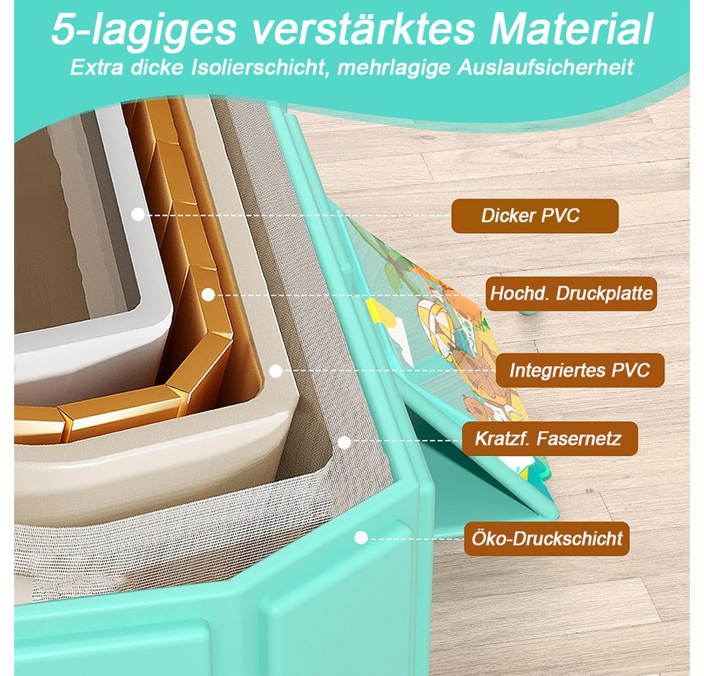 AFKSMILE Babybadewanne Faltbare tragbare Baby Badewanne,badewanne Faltbar für 0-6 Jahr,kompak, Faltbare babybadewanne,baby pool,Leicht zu verstauen und tragbar Bild 4