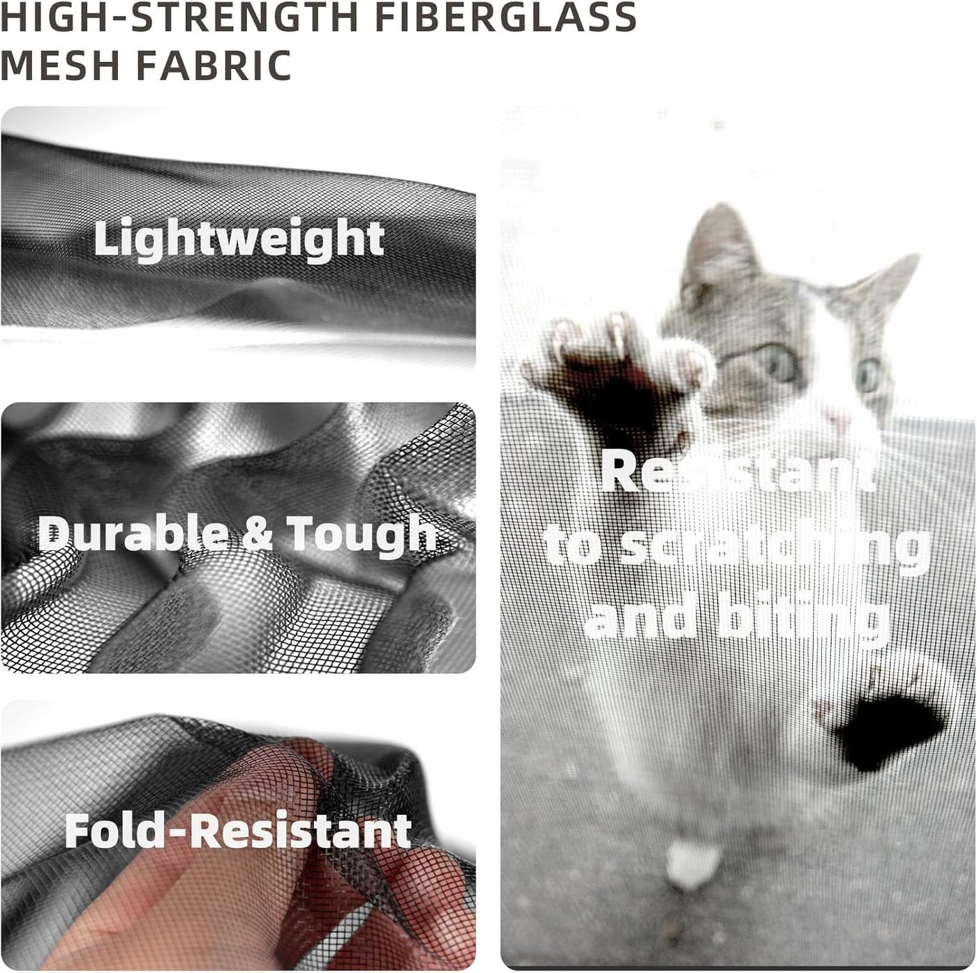 EXTSUD Insektenschutz-Vorhang Fiberglas Magnet Fliegengitter Tür ohne Bohren 75x210 cm, (Automatisches Schließen, Magnetischer Fliegenvorhang Moskitonetz), Insektenschutz für Balkontür Kellertür Terrassentür Klebemontage Bild 5