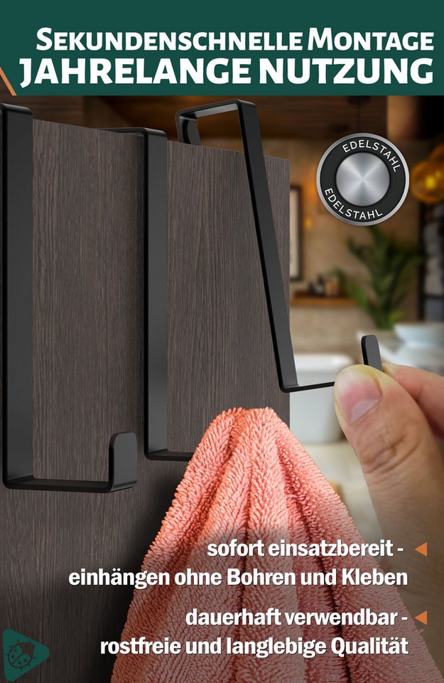 Lindenstein Türhaken Türhaken zum Einhängen 10er Set Bild 5