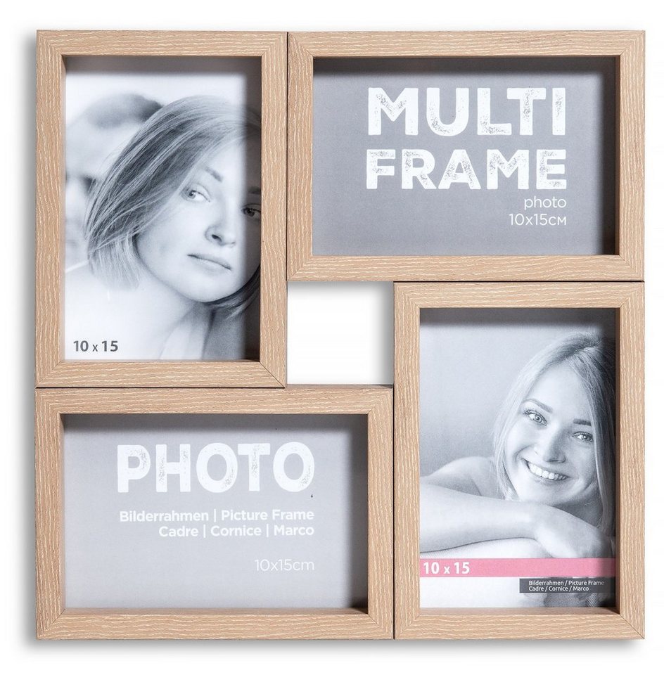 Victor (Zenith) Bilderrahmen Collage 4er Multiframe Collage, Bilderrahmen Collage 10x15 Modern 4 Bilder, Galerierahmen Beige Bild 3