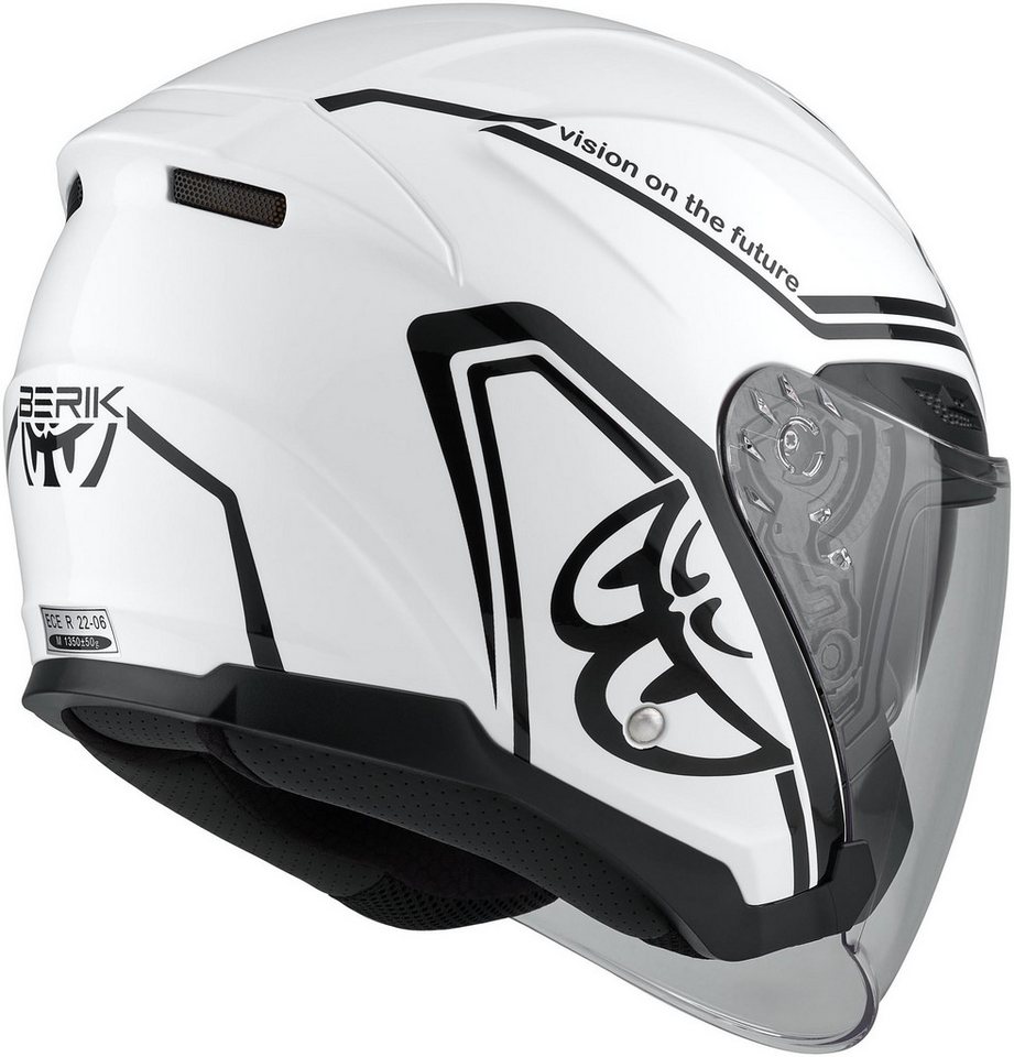 Berik Motorradhelm OF669 Balika Jethelm, Vorbereitet Für Kommunikationssystem,herausnehmbares Innenfutter Bild 5