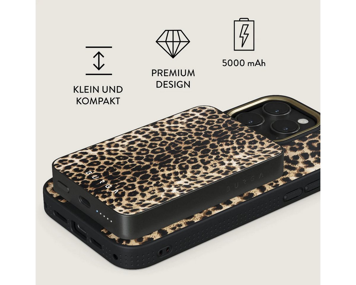 BURGA BURGA Player Leo Magnetic PowerBank 5.000 m/Ah gunmetal Powerbank 5000 mAh