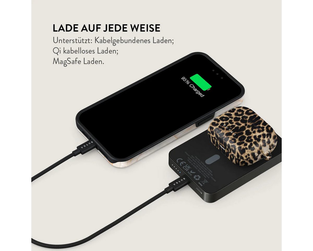 BURGA BURGA Player Leo Magnetic PowerBank 5.000 m/Ah gunmetal Powerbank 5000 mAh Bild 4
