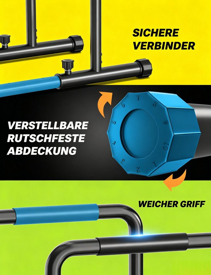 Dripex Kraftstation Verstellbare Dip Barren – 500 kg Dip-Station, tragbar, funktional Bild 4