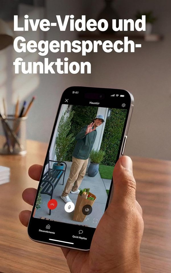 Ring Smart Home Türklingel Wired Video Doorbell 2K (Neuste Generation) (Außenbereich, Eingangsbereich, Haustür, Nachtsicht, Gegensprechfunktion, Bewegungserkennung) Bild 3