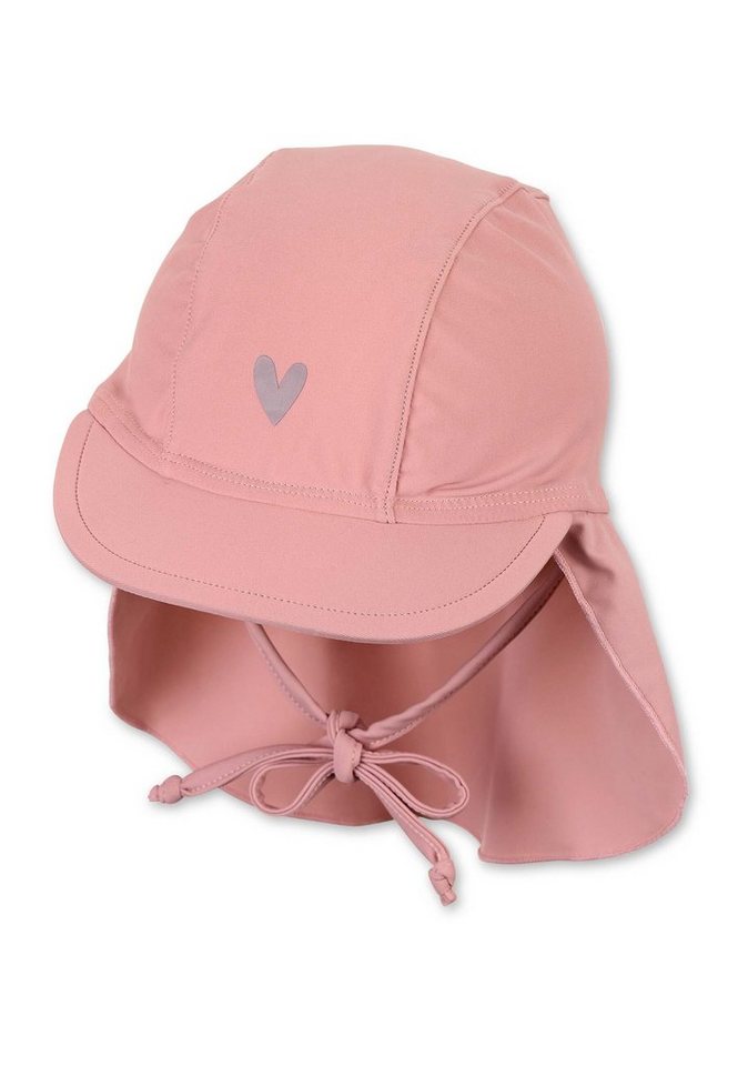 Sterntaler® Badekappe UV-Schutz 50+ Bademütze mit Nackenschutz Herz (1 St)