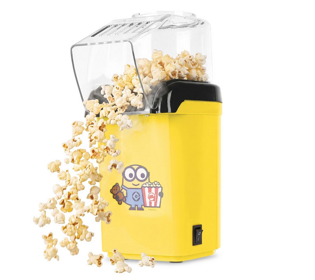 BerlingerHaus Popcornmaschine Minions Heißluft-Popcornmaschine - 1200 W, 3 Min, ölfrei