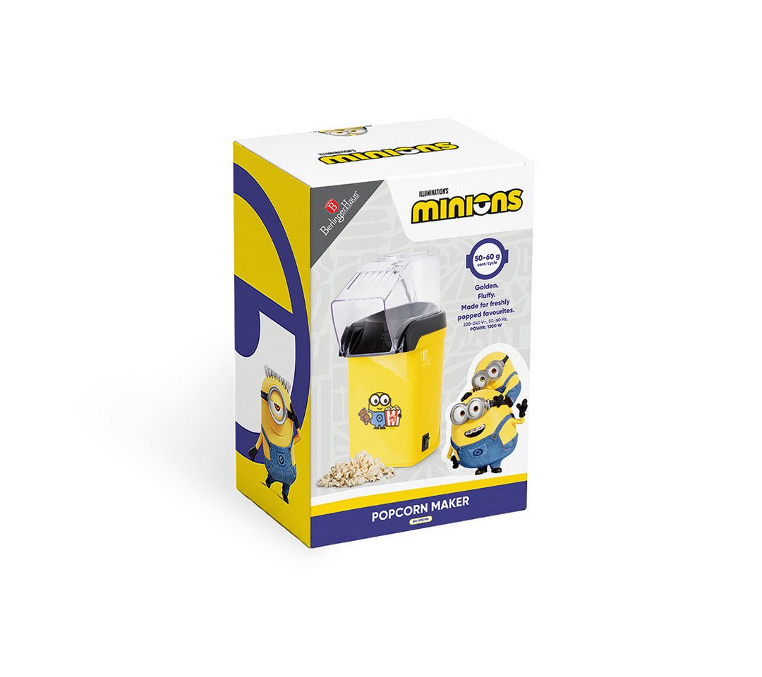 BerlingerHaus Popcornmaschine Minions Heißluft-Popcornmaschine - 1200 W, 3 Min, ölfrei Bild 3