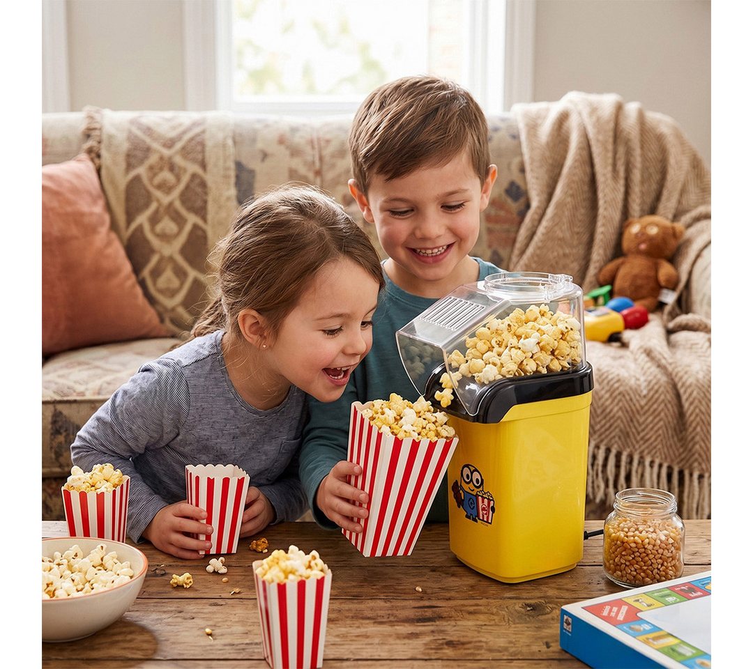 BerlingerHaus Popcornmaschine Minions Heißluft-Popcornmaschine - 1200 W, 3 Min, ölfrei Bild 5