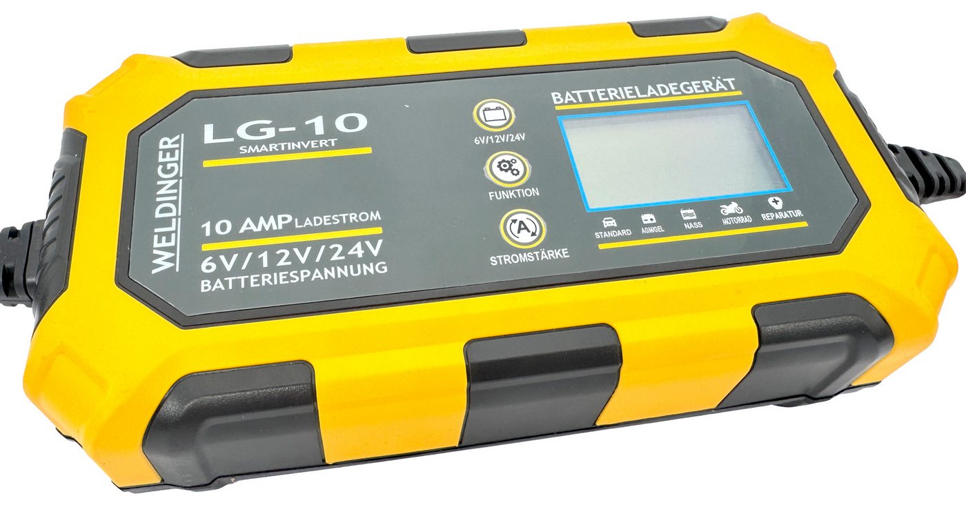 WELDINGER Batterie-Ladegerät LG10 smartinvert 10A load repair boost 6-24V Autobatterie-Ladegerät