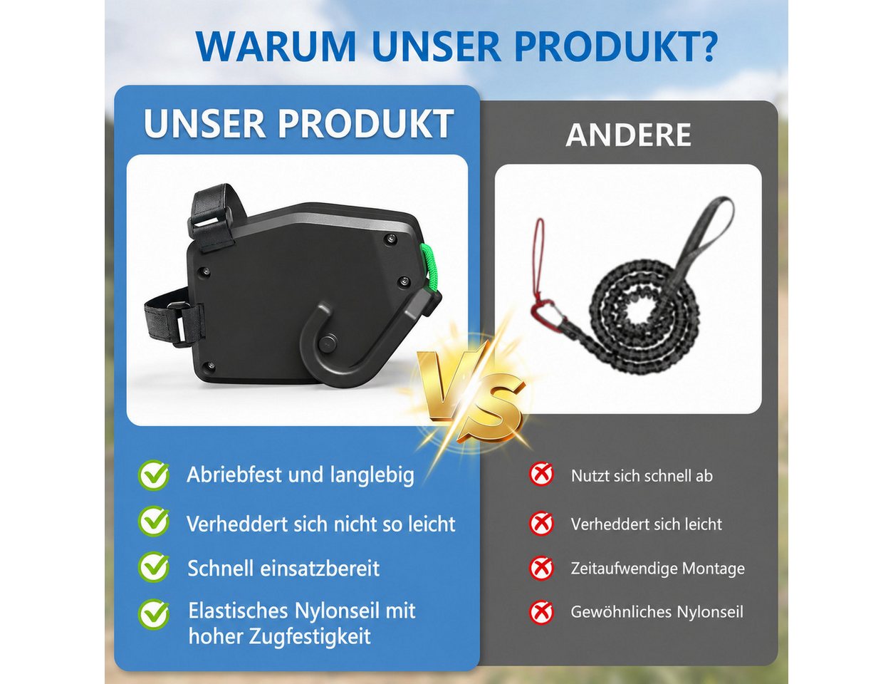 AIMAX Abschleppseil Fahrrad Abschleppseil Kinder, 2,5 m Zugseil bis 90 kg, Schwarz, Fahrradleine & Fahrrad Traktionsseil, Nylon, 2 Befestigungsgurte Bild 5