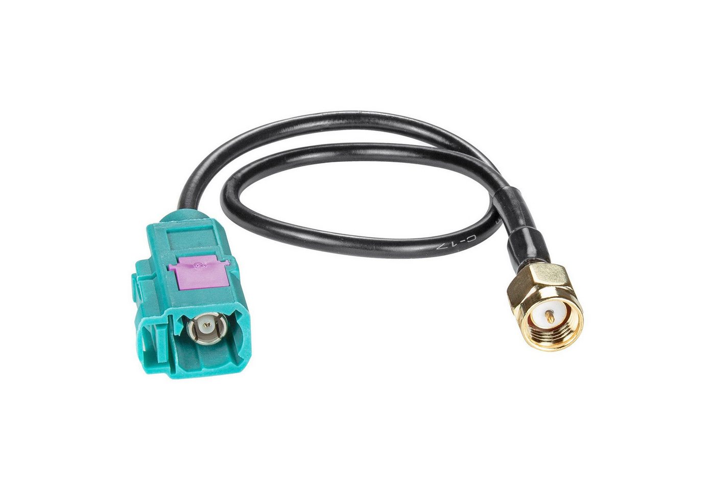 tomzz Audio Fakra (F) Antennenadapter Kupplung auf SMA (M) Stecker GPS DAB Navi KFZ-Adapter Bild 3
