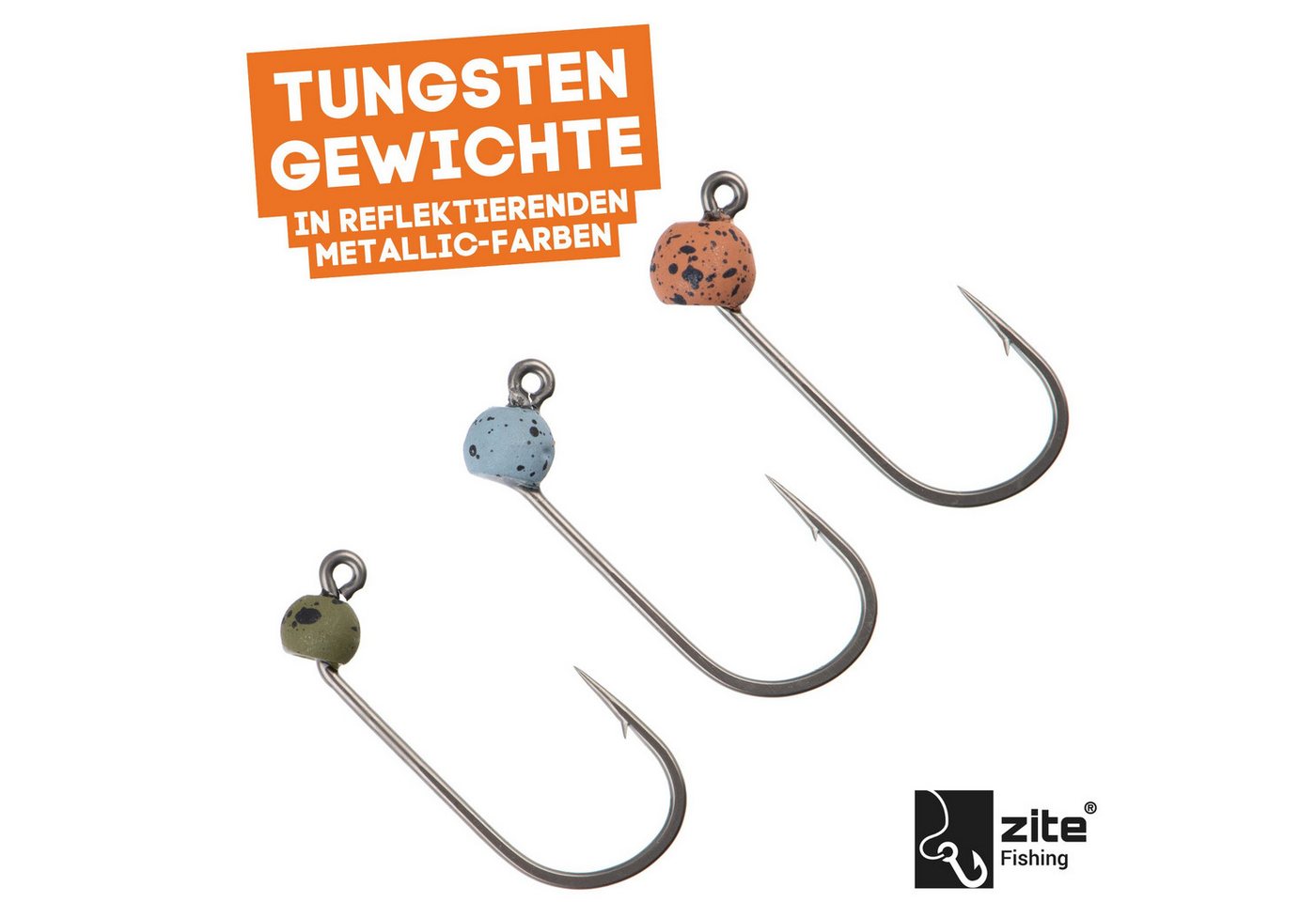 Zite Jighaken NaturalMatt Tungsten ProSharp Angelhaken Teflonbeschichtet Forelle Bild 3
