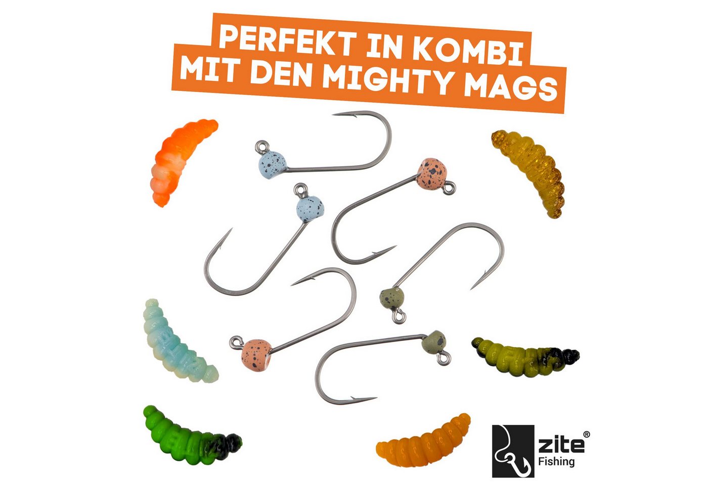 Zite Jighaken NaturalMatt Tungsten ProSharp Angelhaken Teflonbeschichtet Forelle Bild 4