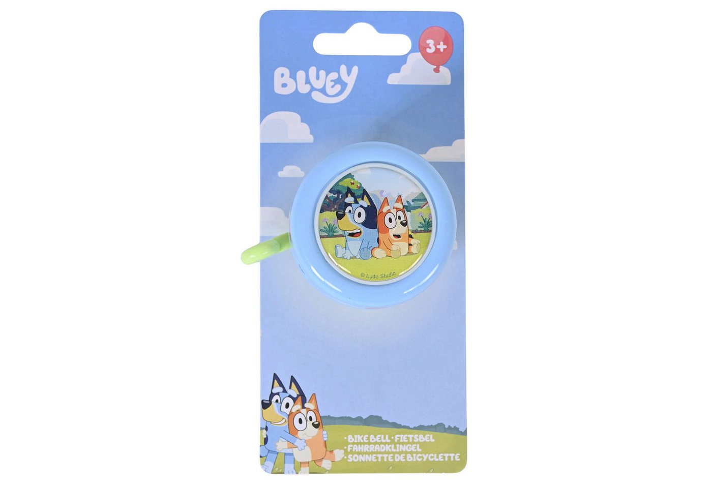 Bluey Fahrradklingel Fahrradklingel Kinder Hellblau Metall Bingo Bild 4