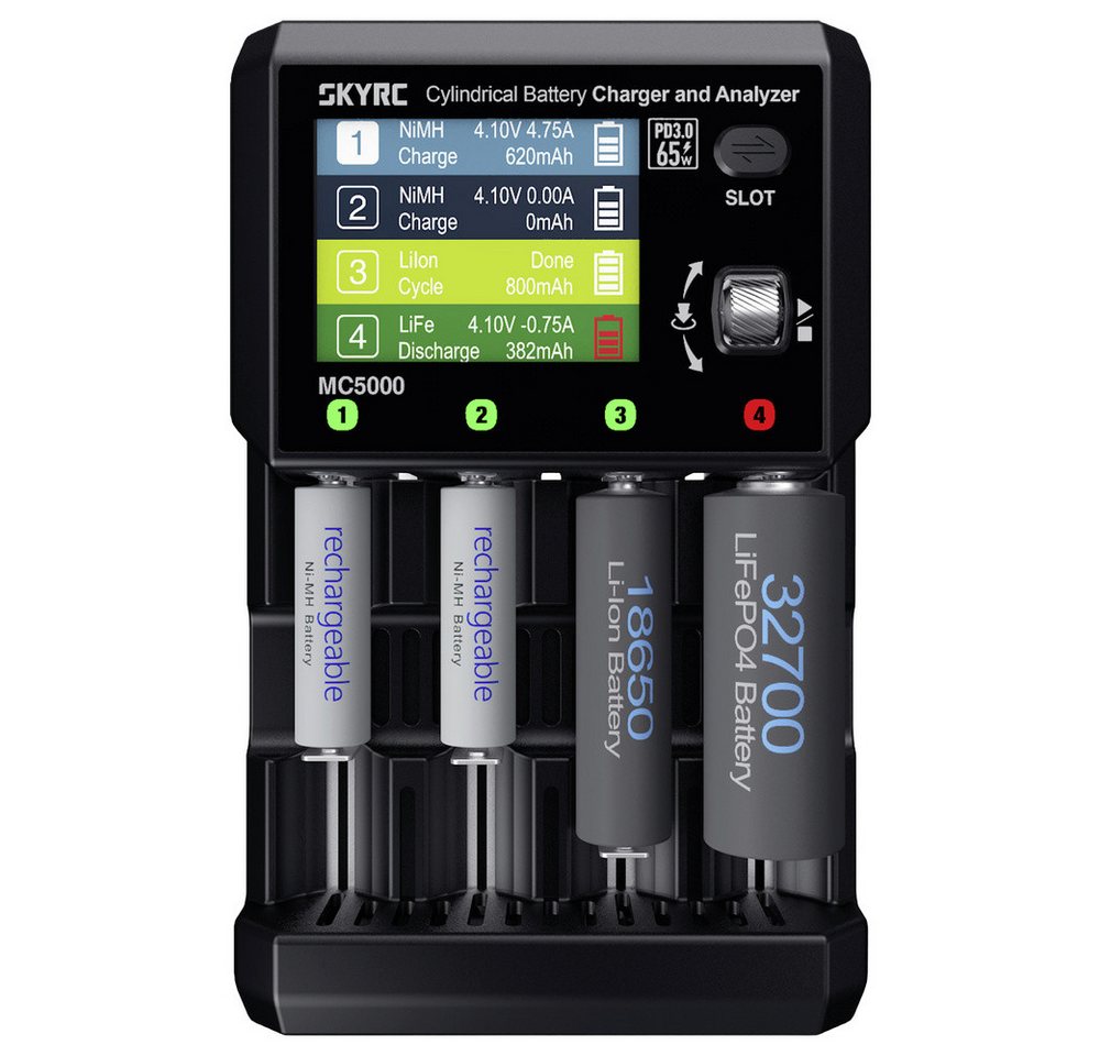 SkyRC SKYRC MC5000 Ladegerät LiIon, Li-ion HV, LiFe, NiMH, NiCd, eneloop, Ni Rundzellen-Lader Bild 4