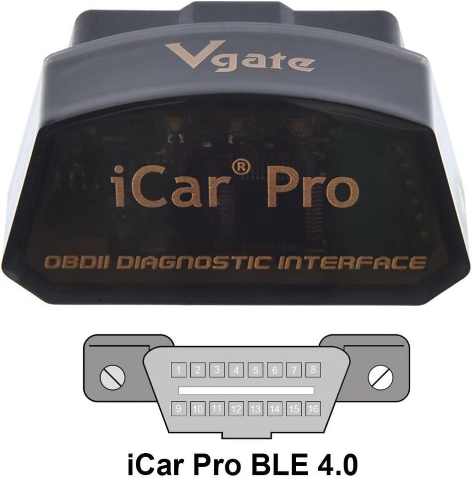 Vgate OBD2-Diagnosegerät Vgate iCar Pro OBD2 Scanner Bluetooth 4.0 (BLE)