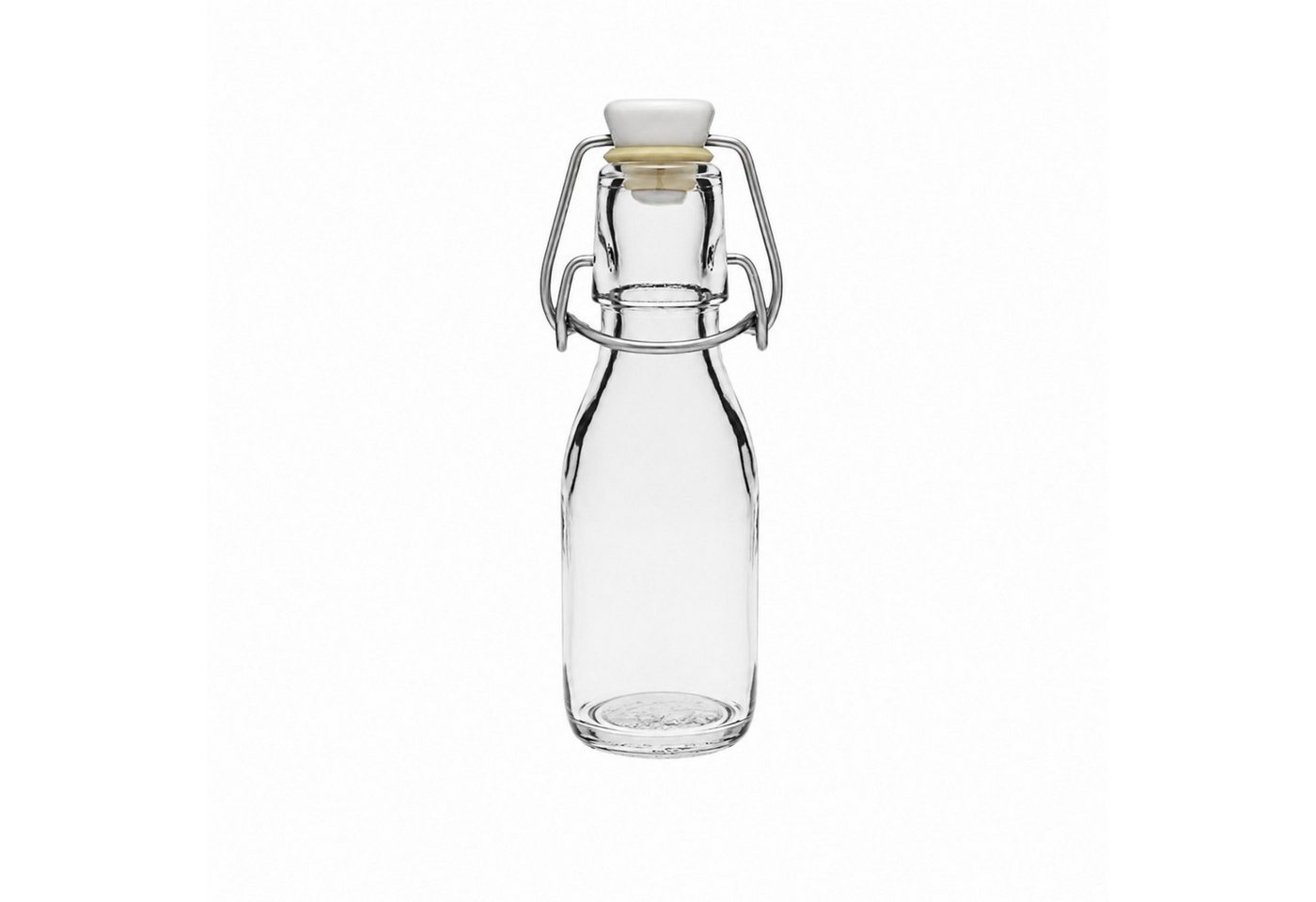 mikken Trinkflasche Set 6, 10 Glasflaschen mit Bügelverschluss 100 ml + Etiketten, Inklusive Beschriftungsetiketten Bild 2