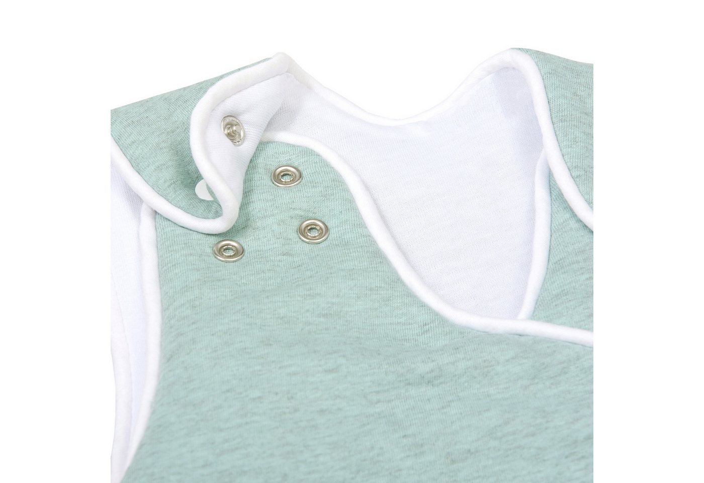 Nordic Coast Company Babyschlafsack, mitwachsend & atmungsaktiv I waschbar I Baumwolle I Grau Bild 2