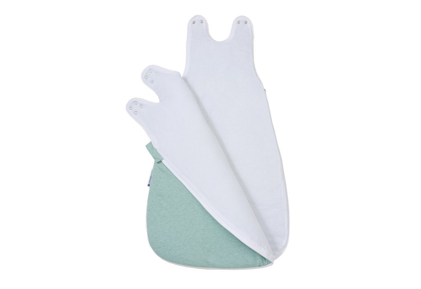 Nordic Coast Company Babyschlafsack, mitwachsend & atmungsaktiv I waschbar I Baumwolle I Grau Bild 5