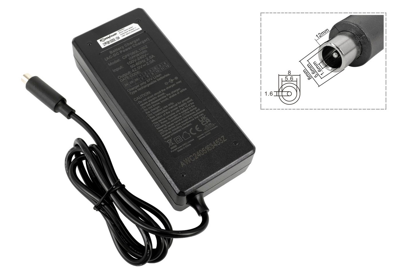 PowerSmart Batterie-Ladegerät (2A 42V für STREETBOOSTER One,STREETBOOSTER Two) Bild 4