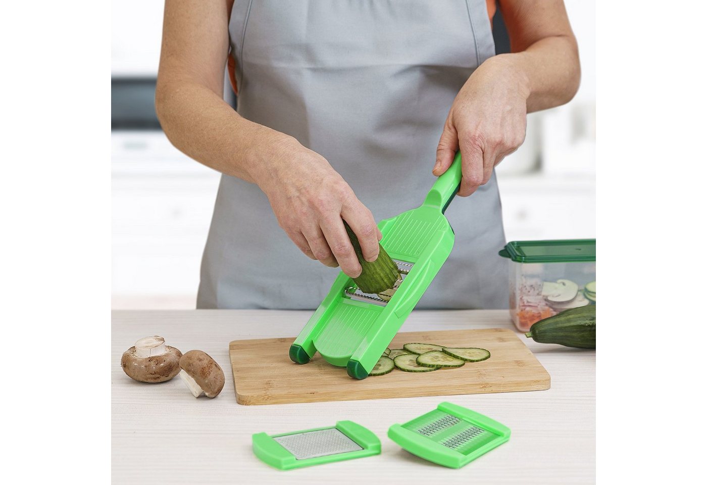 Genius Gemüseschneider Genius Nicer Dicer Speed Light Gemüseschneider Gemüsehobel 5 tlg Bild 3