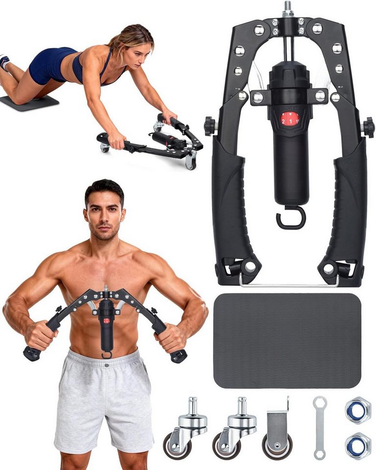 OYLCDI Handmuskeltrainer Hydraulischer Armtrainer 10–200 kg (stufenlos verstellbarer Brusttrainer aus Carbonstahl, für Brust, Arme, Schultern & Rücken) Bild 5