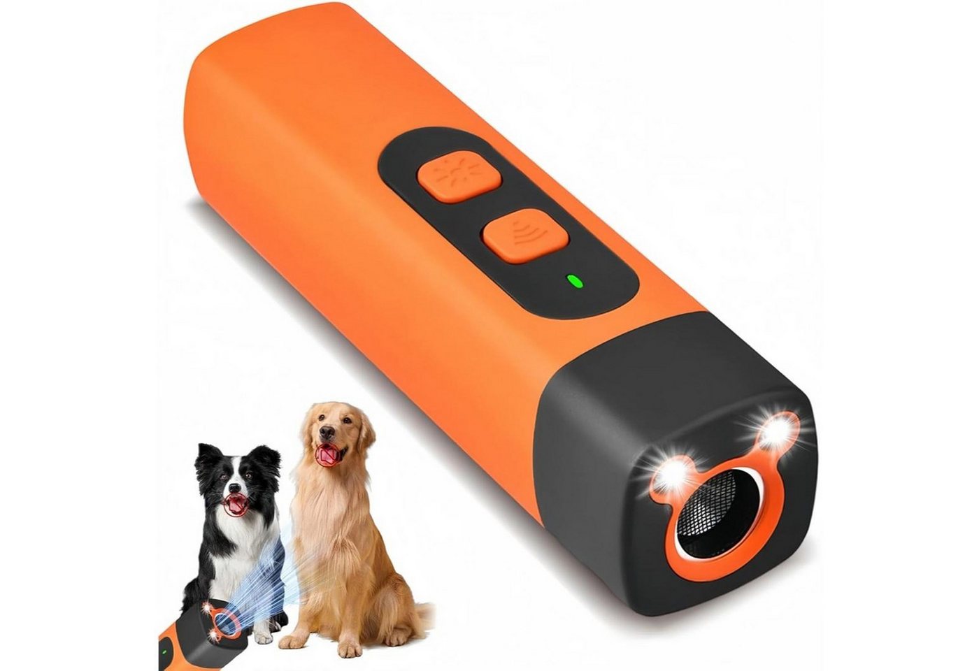 FELIXLEO LED Taschenlampe Ultraschall Hundeabwehr,wiederaufladbar, LED-Taschenlampe,3 Frequenzen (1-St)