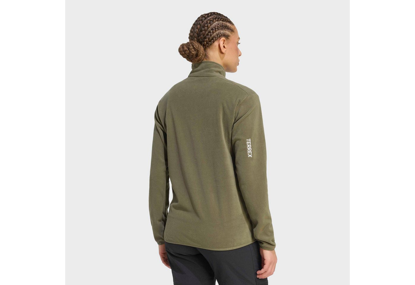 adidas TERREX Rollkragenshirt W MT ESS HZ FL sportlicher Stil, für Sportmode und Streetwear, mit Reißverschluss