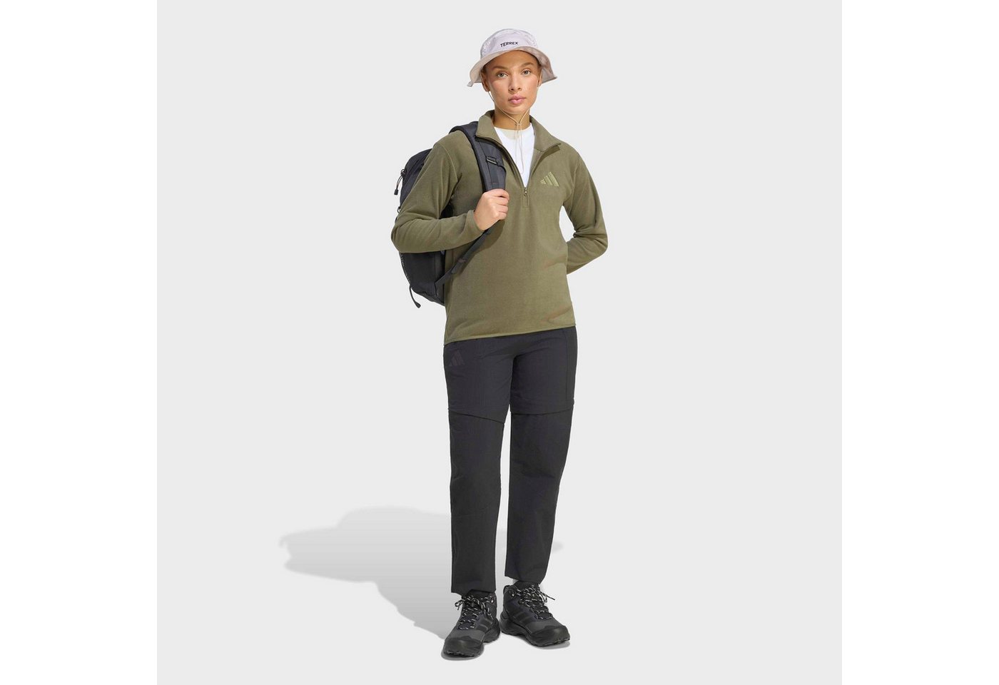 adidas TERREX Rollkragenshirt W MT ESS HZ FL sportlicher Stil, für Sportmode und Streetwear, mit Reißverschluss Bild 2