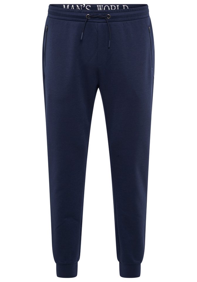 Man's World Plus Jogger Pants mit gerader Beinform, im Regular Fit, auch in großen Größen