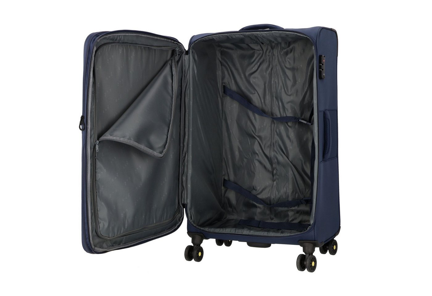 D&N Weichgepäck-Trolley Travel Line, 4 Rollen, Nylon Bild 2