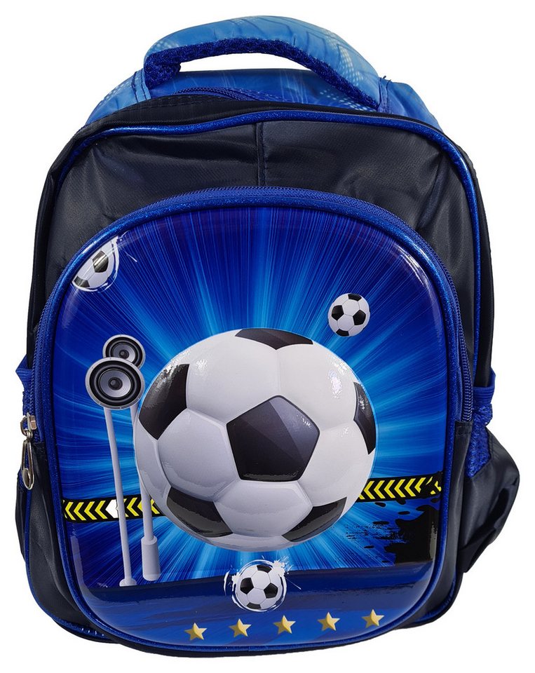 Einkaufszauber Kinderrucksack Kinder Rucksack Fußball 3D, Fussball in 3D geformt Bild 3