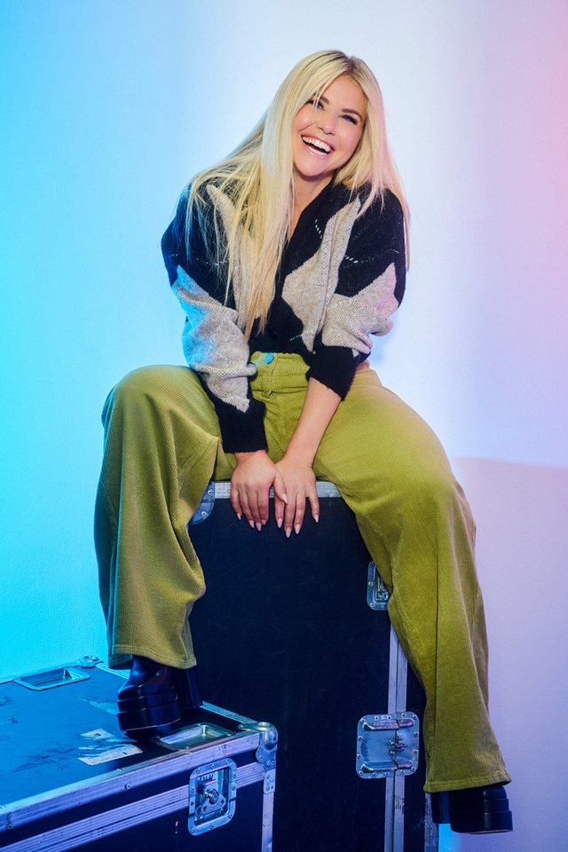 Ulla Popken Funktionshose Cordhose Mary weites Bein Komfortbund Bild 2
